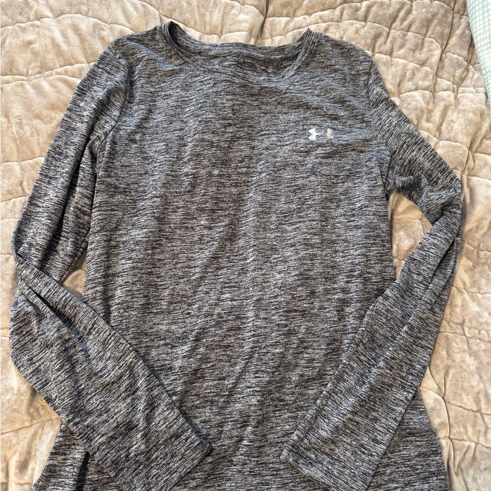 Under Armour Black/white Long Sleeve Shirt